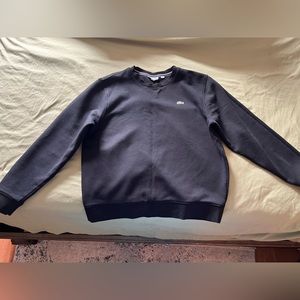 Lacoste sports men sweatshirt, size Xl, color black. Slim- fit